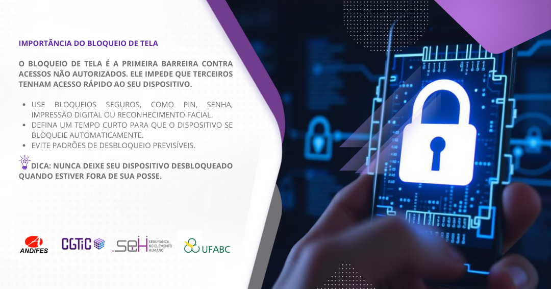 Imagem bloqueio de tela: a primeira linha de defesa.